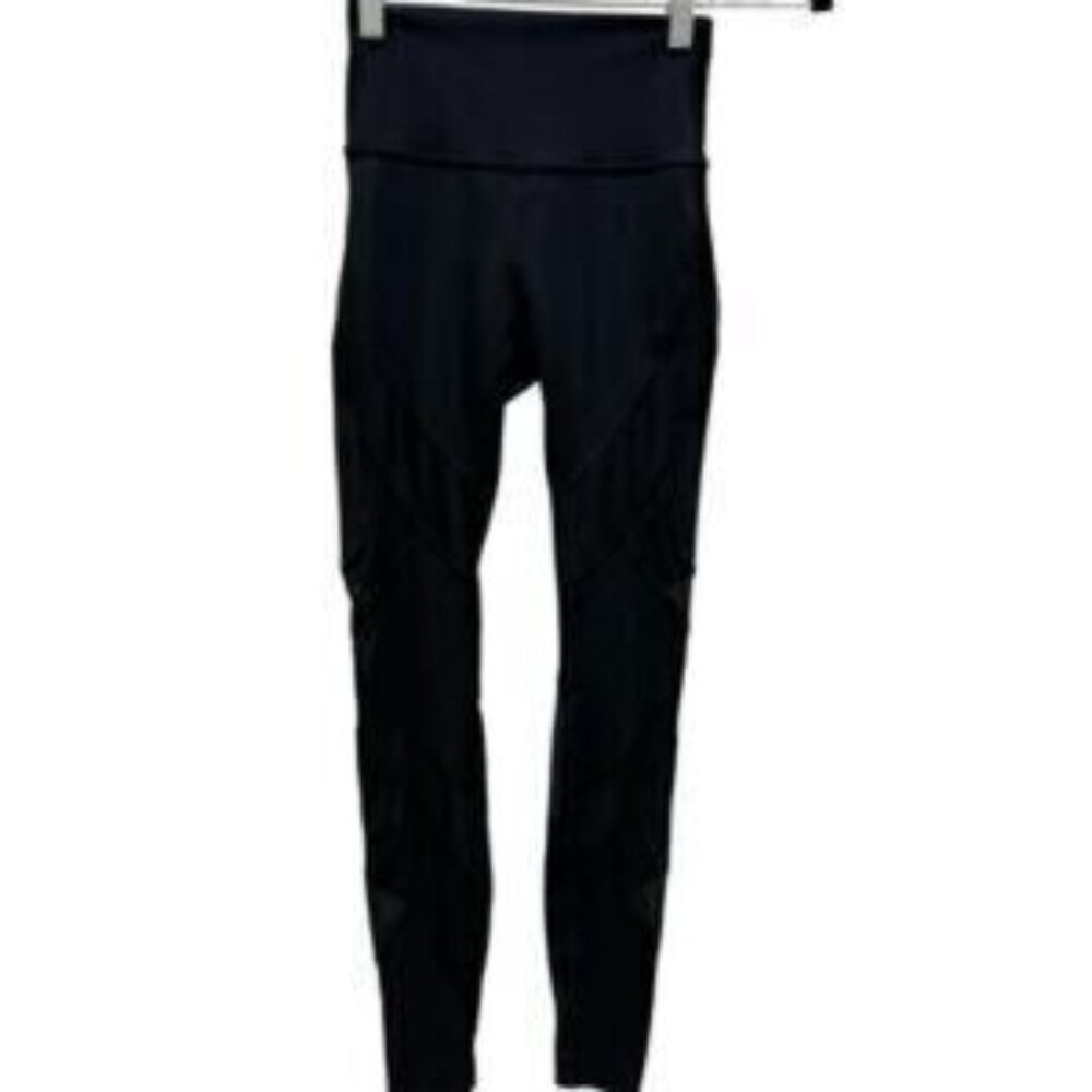 Women's Lululemon Wunder Under High-Rise Tight 28" *Mesh Black Size 2